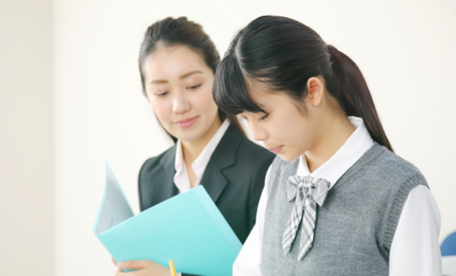 先生と保護者の面談